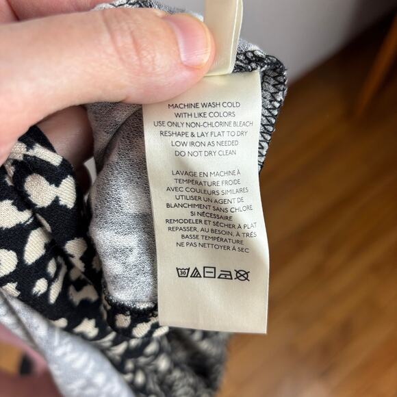 Free People Marsaille Short Sleeve Cutout Minidress Small Black animal print - Picture 10 of 10